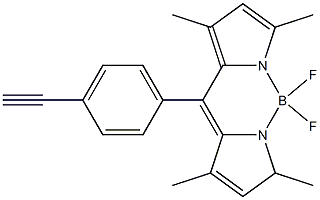 4,4-Difluoro-8(4'-ethynylphenyl)-1,3,5,7-tetramethyl-4-bora-3a,4a-diaza-s-indacene, 97% Structure