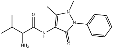 DL-Valine-4-Antipyrineamide Structure