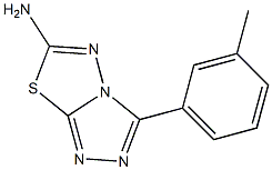 3-(m-tolyl)-[1,2,4]Triazolo[3,4-b][1,3,4]thiadiazol-6-amine 구조식 이미지