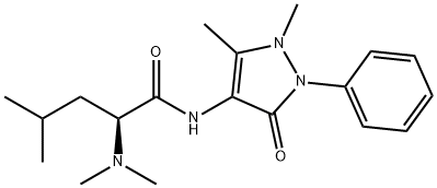 N,N-Dimethyl-L-Leucine-4-Antipyrineamide Structure