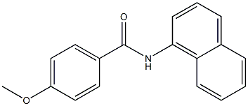 4-METHOXY-N-(1-NAPHTHYL)BENZAMIDE 구조식 이미지