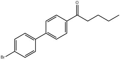 1-(4'-bromobiphenyl-4-yl)pentan-1-one Structure