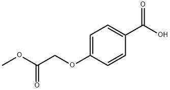 4-(2-methoxy-2-oxoethoxy)benzoic acid 구조식 이미지