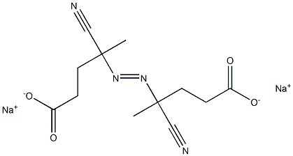 4,4'-Azobis(4-Cyanovaleric Acid)Sodium Salt 구조식 이미지