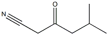 5-methyl-3-oxohexanenitrile Structure