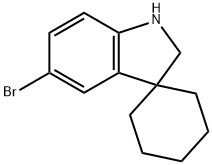 5'-Bromo-1',2'-Dihydrospiro[Cyclohexane-1,3'-Indole] 구조식 이미지