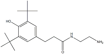 N-(2-aminoethyl)-3,5-bis(1,1-dimethylethyl)-4-hydroxybenzenepropanamide Structure