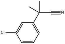 2-(3-chlorophenyl)-2-methylpropanenitrile Structure