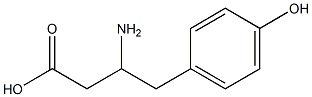 3-Amino-4-(4-hydroxyphenyl)butyric Acid 구조식 이미지