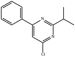 4-chloro-2-(iso-propyl)-6-phenylpyrimidine Structure