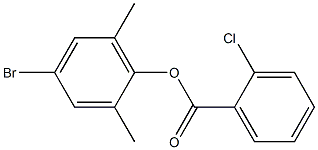 4-bromo-2,6-dimethylphenyl 2-chlorobenzoate 구조식 이미지