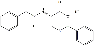 L-3-(Benzylthio)-N-(Phenylacetyl)Alanine Potassium Salt Structure