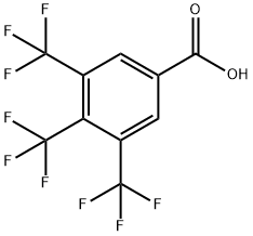 Benzoic acid, 3,4,5-tris(trifluoromethyl)- Structure