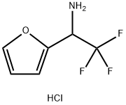 2,2,2-TRIFLUORO-1-(FURAN-2-YL)ETHAN-1-AMINE HYDROCHLORIDE Structure