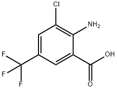 2-Amino-3-chloro-5-trifluoromethyl-benzoic acid Structure
