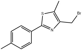 4-Bromomethyl-5-methyl-2-p-tolyl-thiazole Structure