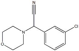 2-(3-CHLOROPHENYL)-2-MORPHOLINOACETONITRILE 구조식 이미지