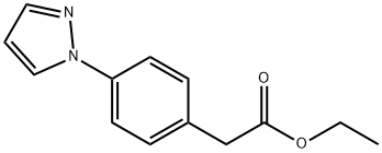 Benzeneacetic acid, 4-(1H-pyrazol-1-yl)-, ethyl ester Structure