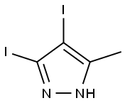 3,4-Diiodo-5-methyl-1H-pyrazole Structure