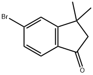 5-bromo-2,3-dihydro-3,3-dimethylinden-1-one Structure