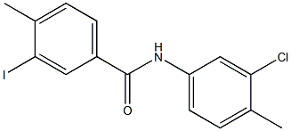 N-(3-chloro-4-methylphenyl)-3-iodo-4-methylbenzamide 구조식 이미지