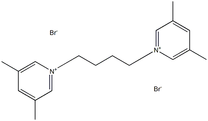 1,1'-TETRAMETHYLENEBIS(3,5-DIMETHYLPYRIDINIUM BROMIDE) Structure