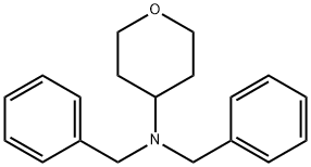 2H-Pyran-4-amine, tetrahydro-N,N-bis(phenylmethyl)- 구조식 이미지