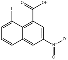 8-Iodo-3-nitro-1-naphthoic acid 구조식 이미지