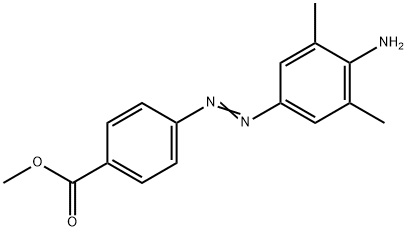 Benzoic acid, 4-[(4-amino-3,5-dimethylphenyl)azo]-, methyl ester Structure
