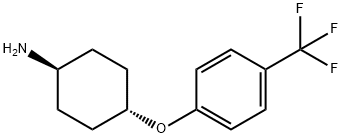 Cyclohexanamine, 4-[4-(trifluoromethyl)phenoxy]-,trans- Structure