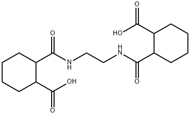2-{[(2-{[(2-carboxycyclohexyl)carbonyl]amino}ethyl)amino]carbonyl}cyclohexanecarboxylic acid 구조식 이미지