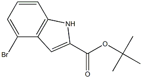 tert-butyl 4-bromo-1H-indole-2-carboxylate Structure