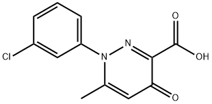 1-(3-chlorophenyl)-6-methyl-4-oxo-1,4-dihydropyridazine-3-carboxylic acid 구조식 이미지