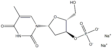 thymidine 3'-monophosphate disodium salt Structure