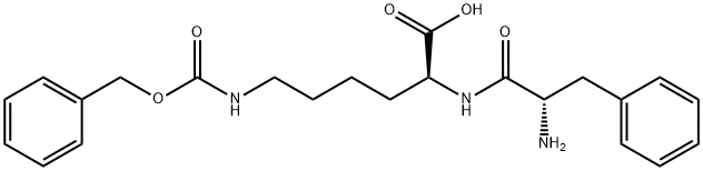 (2S)-2-[[(2S)-2-amino-3-phenylpropanoyl]amino]-6-(phenylmethoxycarbonylamino)hexanoic acid Structure