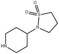 2-(piperidin-4-yl)-1lambda6,2-thiazolidine-1,1-dione 구조식 이미지