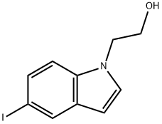 2-(5-Iodo-indol-1-yl)-ethanol 구조식 이미지