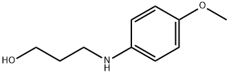 1-Propanol, 3-[(4-methoxyphenyl)amino]- Structure