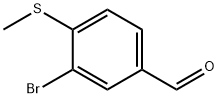 3-bromo-4-(methylsulfanyl)benzaldehyde 구조식 이미지