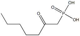 (2-Oxo-heptyl)phosphonic acid Structure