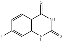7-Fluoro-2-mercaptoquinazolin-4(3H)-one 구조식 이미지