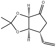 (3aR,6R,6aR)-6-ethenyl-2,2-dimethyl-hexahydrocyclopenta[d][1,3]dioxol-4-one Structure