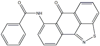 Benzamide, N-(6-oxo-6H-anthra[9,1-cd]isothiazol-7-yl)- Structure