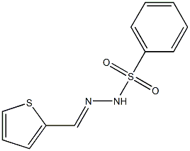 (E)-N'-(thiophen-2-ylmethylene)benzenesulfonohydrazide Structure
