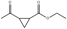 Cyclopropanecarboxylic acid, 2-acetyl-, ethyl ester Structure