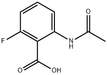 2-acetamido-6-fluorobenzoic acid Structure