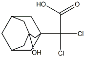 Dichloro-(3-hydroxy-adamantan-1-yl)-acetic acid 구조식 이미지