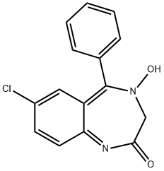 2H-1,4-Benzodiazepin-2-one, 7-chloro-3,4-dihydro-4-hydroxy-5-phenyl- Structure