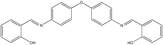 2-[(1E)-[(4-{4-[(E)-[(2-hydroxyphenyl)methylidene]amino]phenoxy}phenyl)imino]methyl]phenol Structure