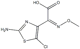 (Z)-2-(2-AMINO-5-CHLOROTHIAZOL-4-YL)-2-(METHOXYIMINO)ACETIC ACID 구조식 이미지